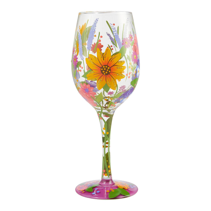 Wine Glass Wine in the Garden