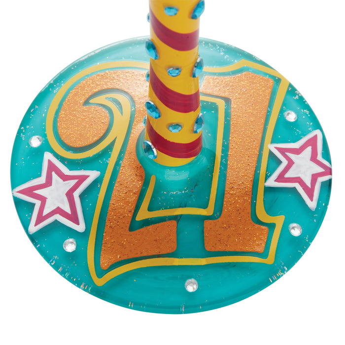 Wine Glass Happy 21st Birthday