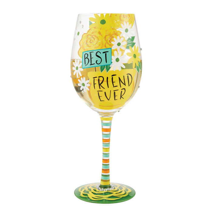 Best Friend Ever Wine Glass