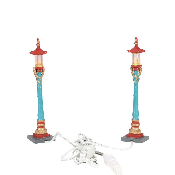 Chinatown Post Lamps S/2