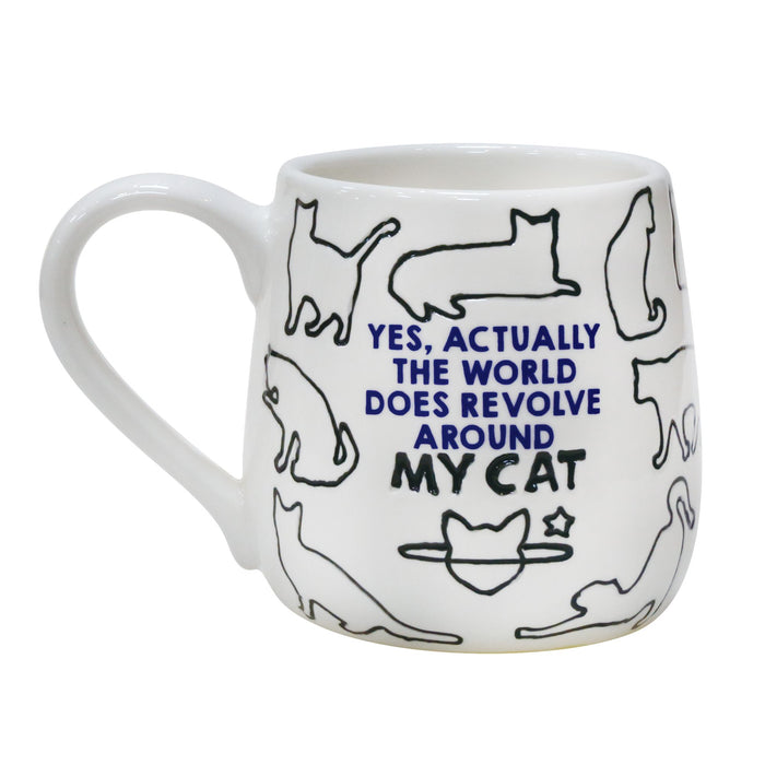 Cat Day Etched Mug
