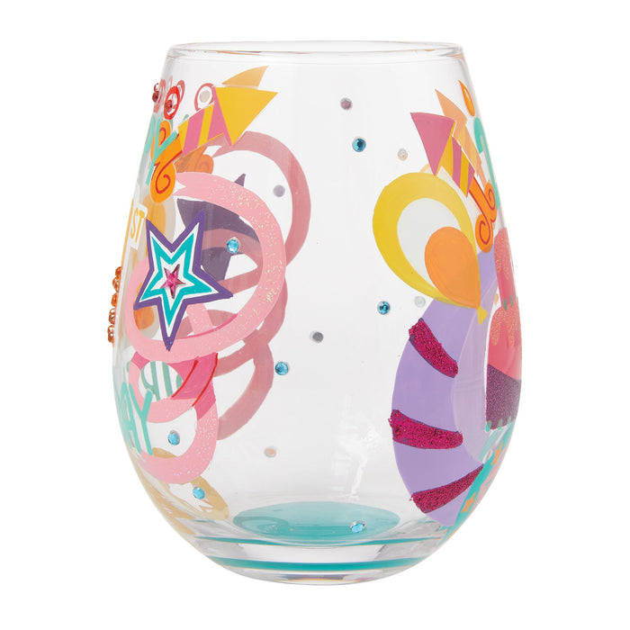 Happy 21st Stemless Wine Glass
