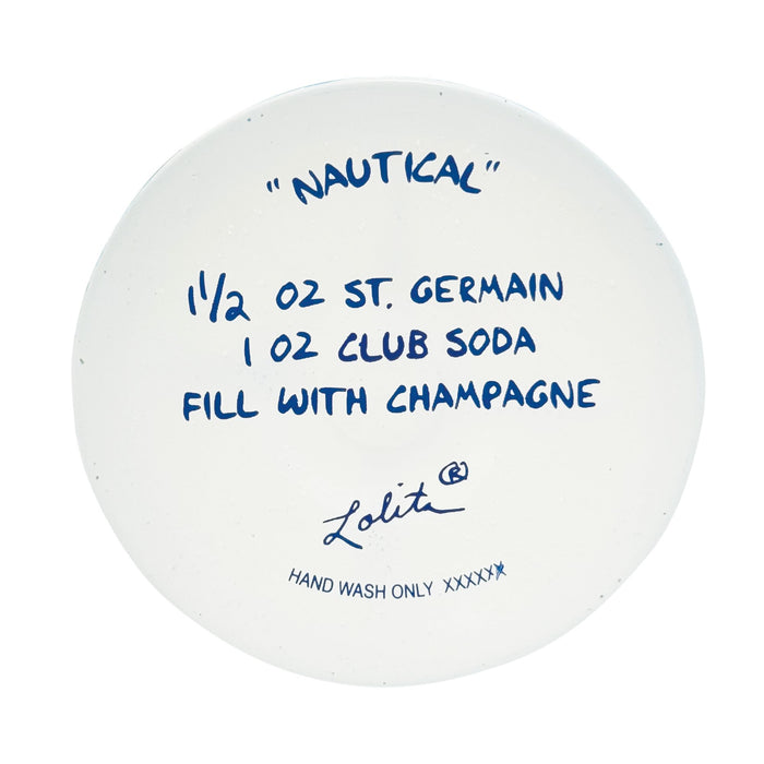 Nautical Wine Glass