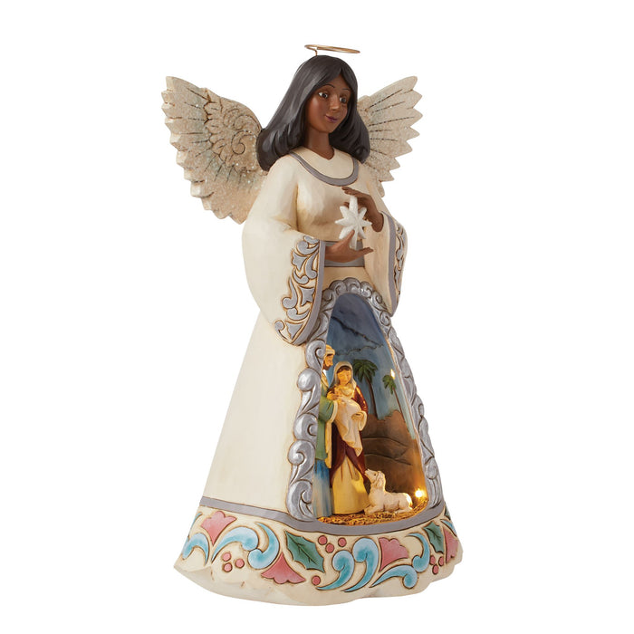 LED Nativity Angel with Open S