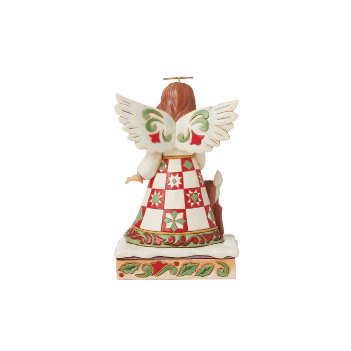 Angel with Deer Figurine