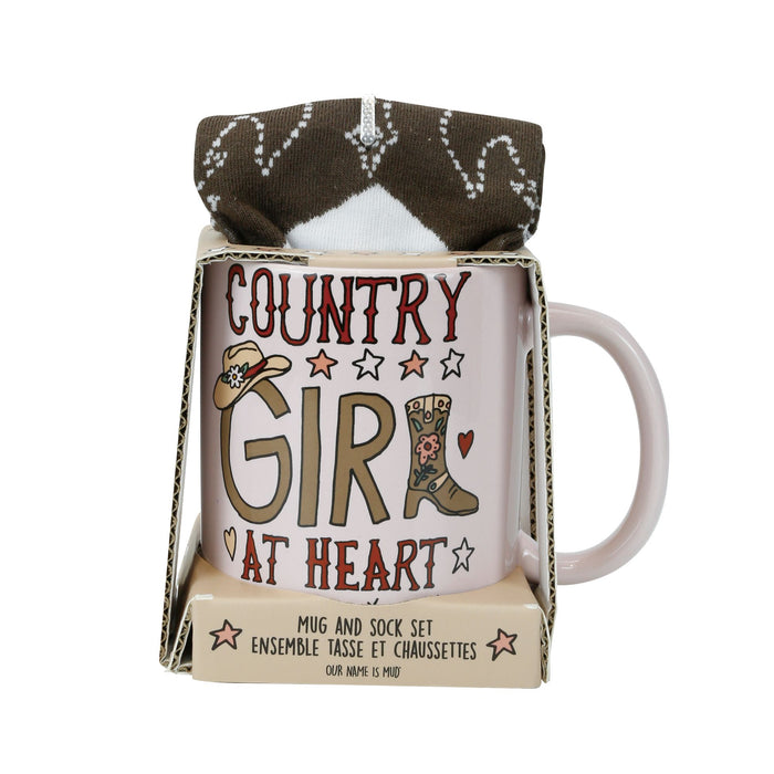 Country Girl Mug Sock Set