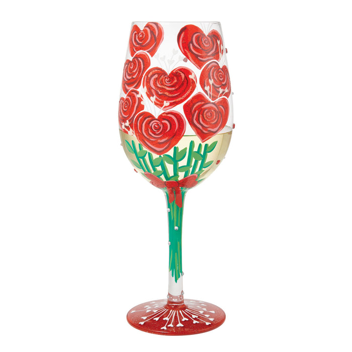 Valentine'sBouquet Wine Glass