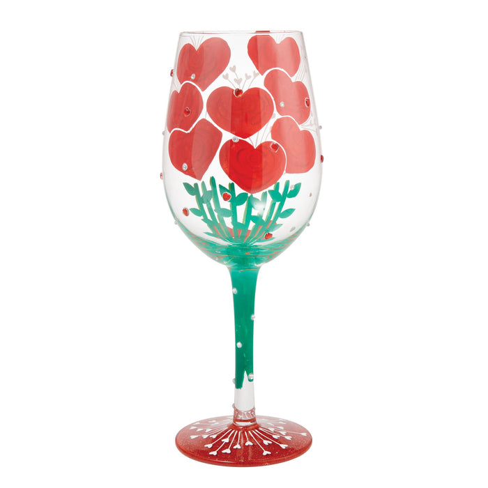 Valentine'sBouquet Wine Glass