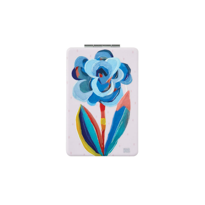 Blue Bloom Compact Mirror