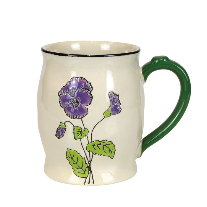 Violet Handpainted Mug