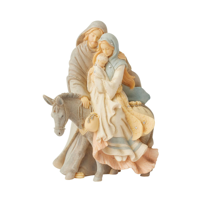 Holy family with donkey figuri