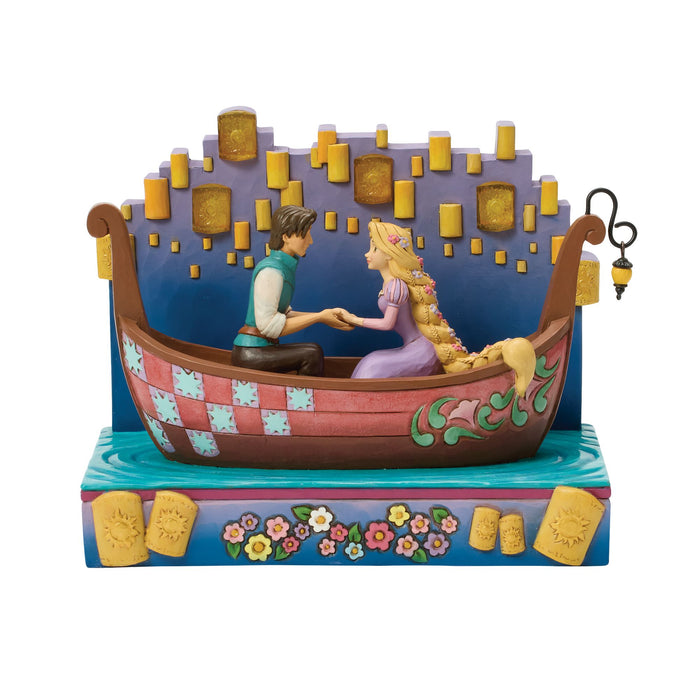 Tangled Boat with LED Lanterns