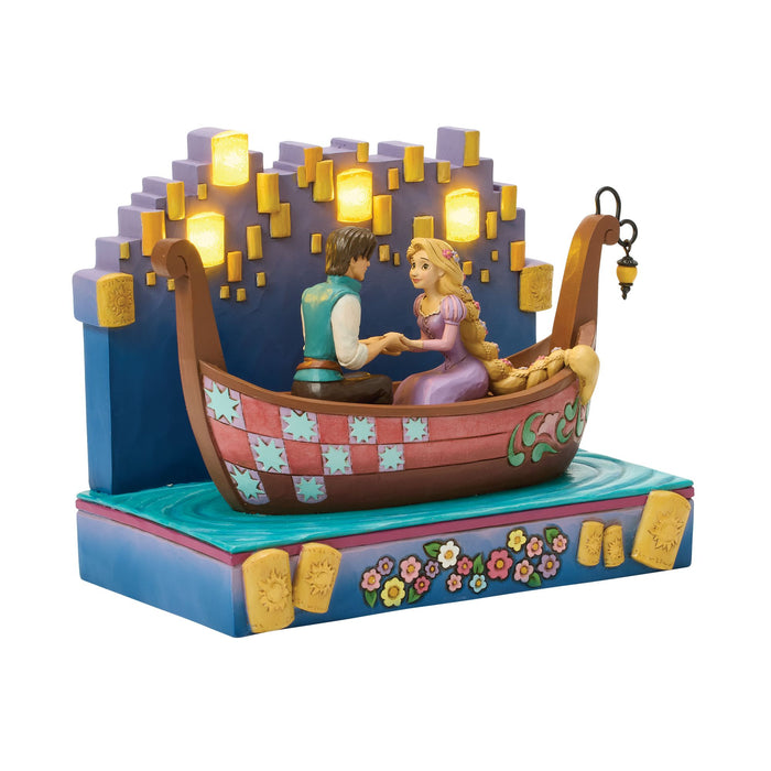 Tangled Boat with LED Lanterns