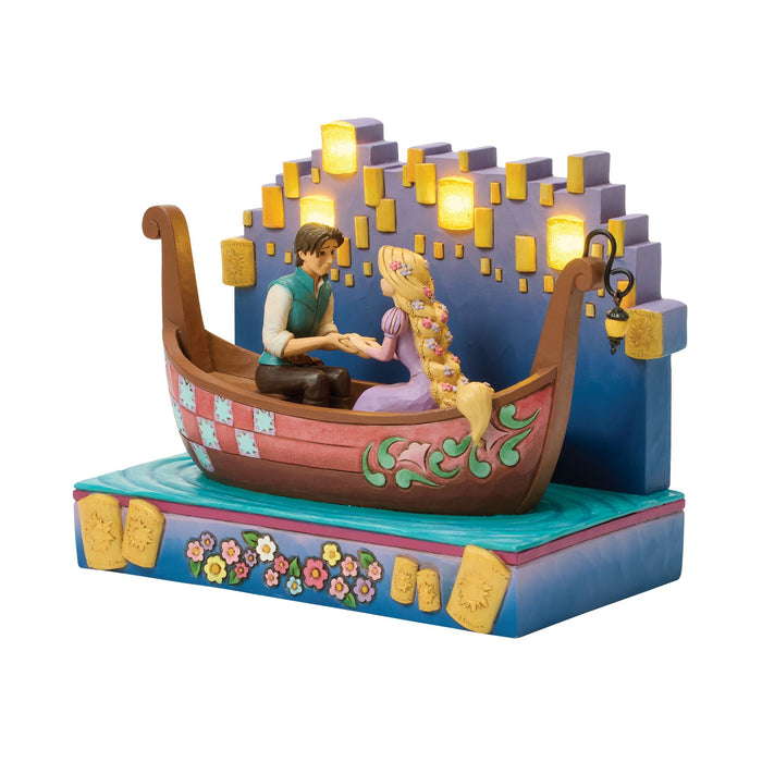 Tangled Boat with LED Lanterns