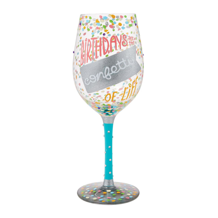 Birthdays are Confetti Glass