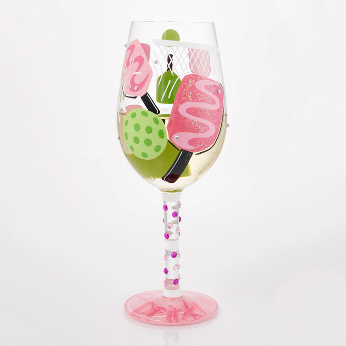 Dink then Drink Wine Glass
