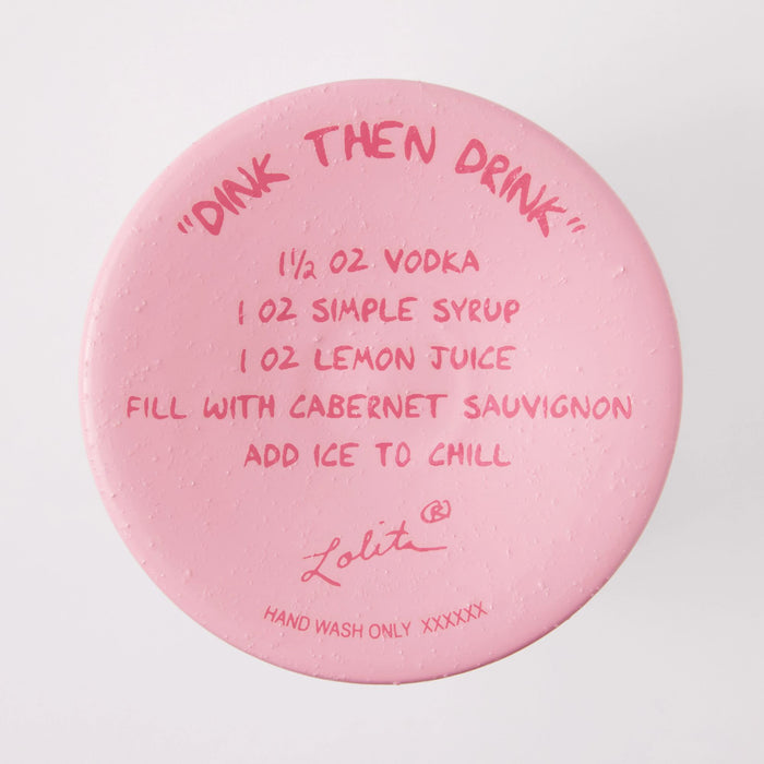 Dink then Drink Wine Glass