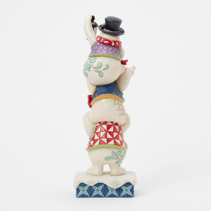 Stacked Snowmen Figurine