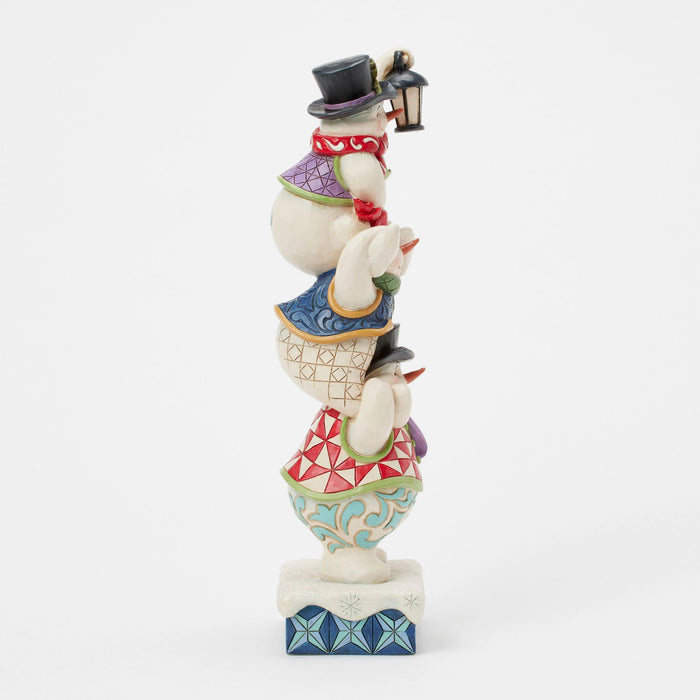 Stacked Snowmen Figurine