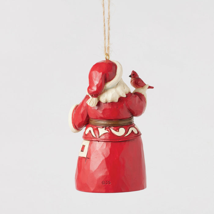Nordic Noel Santa Ornament