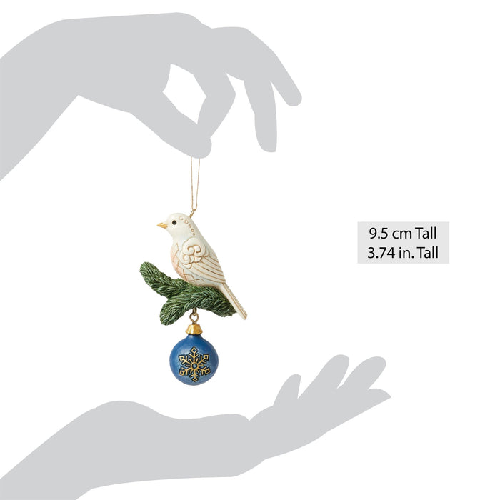 Blue & Gold Dove Ornament