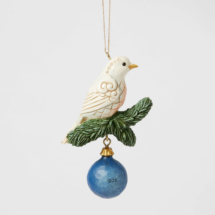 Blue & Gold Dove Ornament