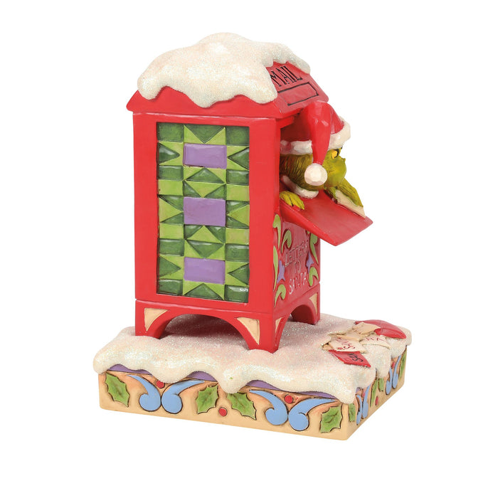 Grinch in Mailbox Figurine