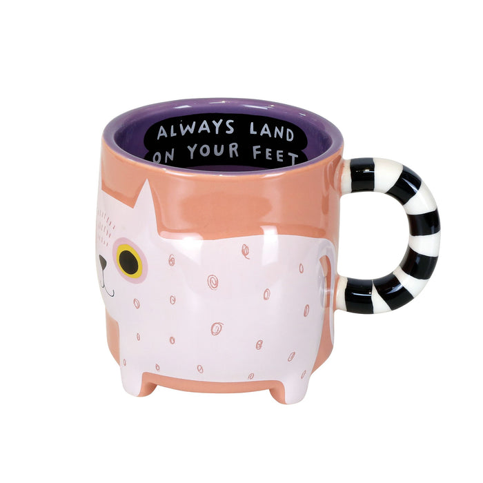 Sculpted Cat Mug