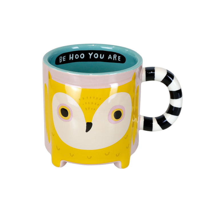Sculpted Owl Mug