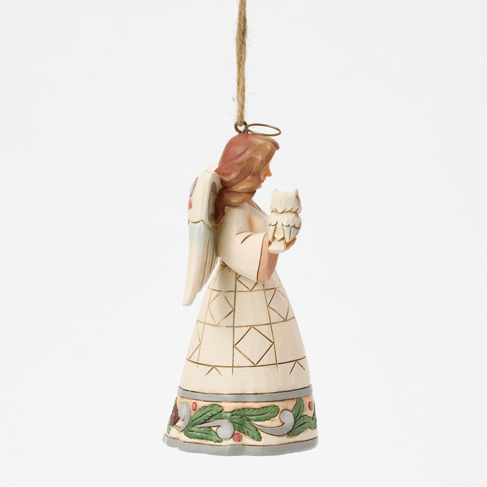 Wdlnd Angel with Owl Orn