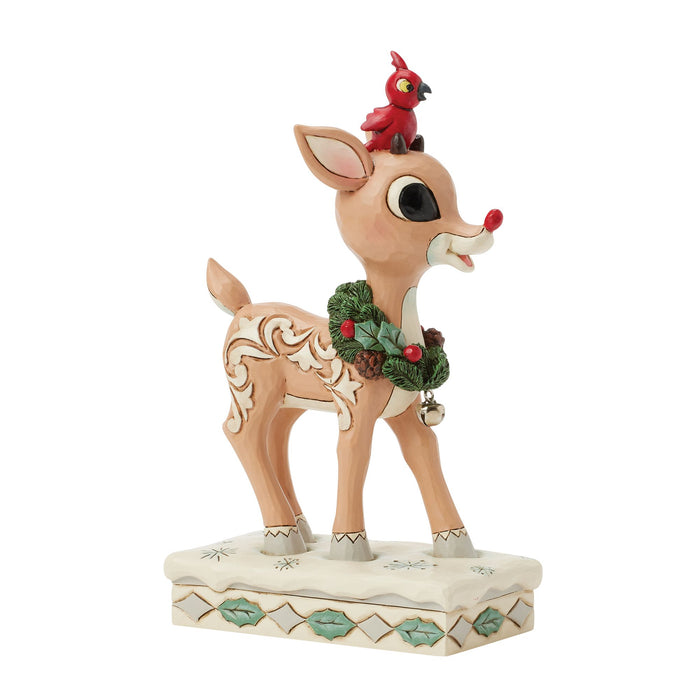 Woodland Rudolph with Red Bird
