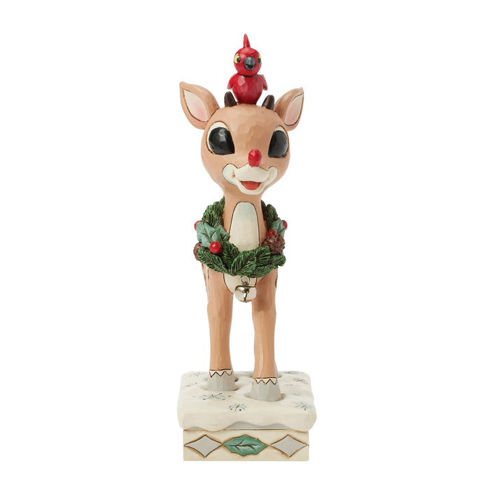 Woodland Rudolph with Red Bird