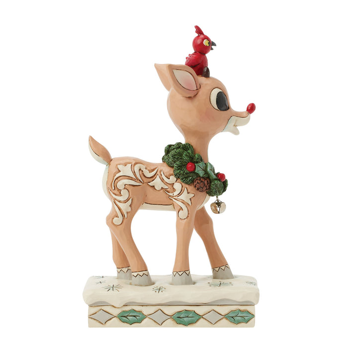 Woodland Rudolph with Red Bird