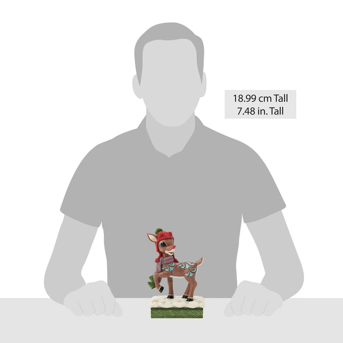 Rudolph with Knit Hat