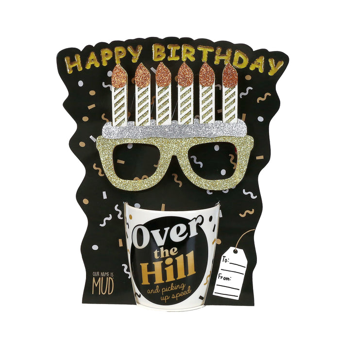 Over the Hill Mug with Glasses
