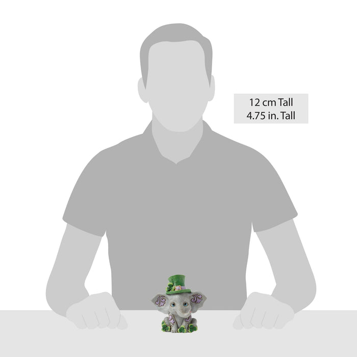 Elephant with Clover Figurine