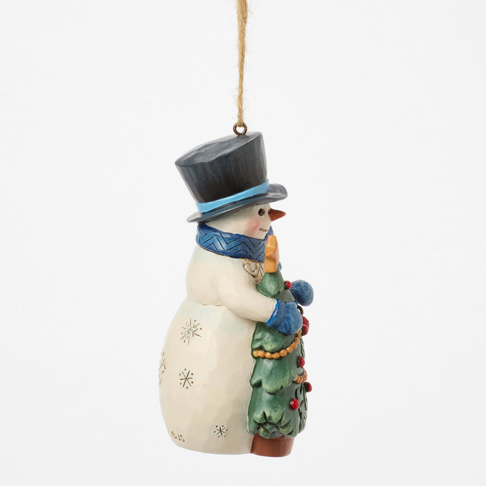 Snowman with Tree Ornament