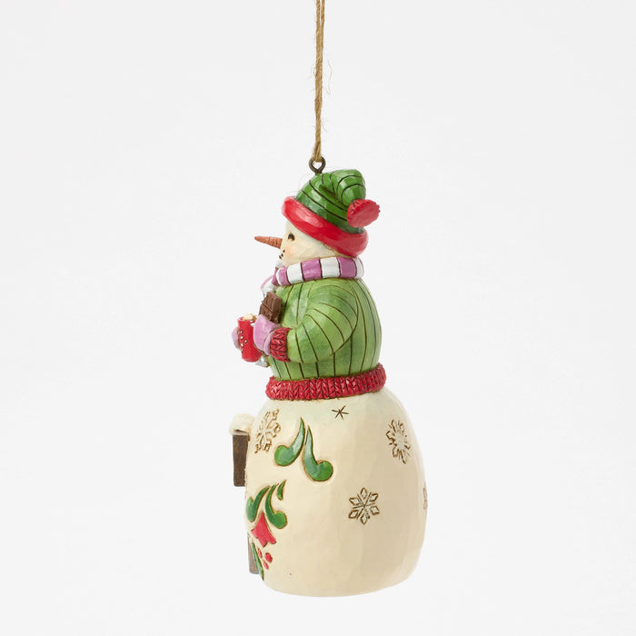 Snowman w Hershey Sign Orn