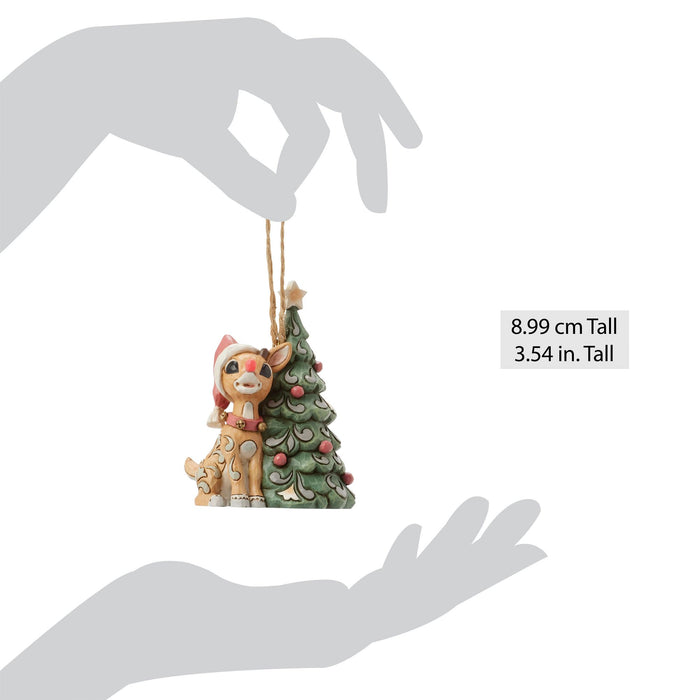 Woodland Rudolph with Tree H/O