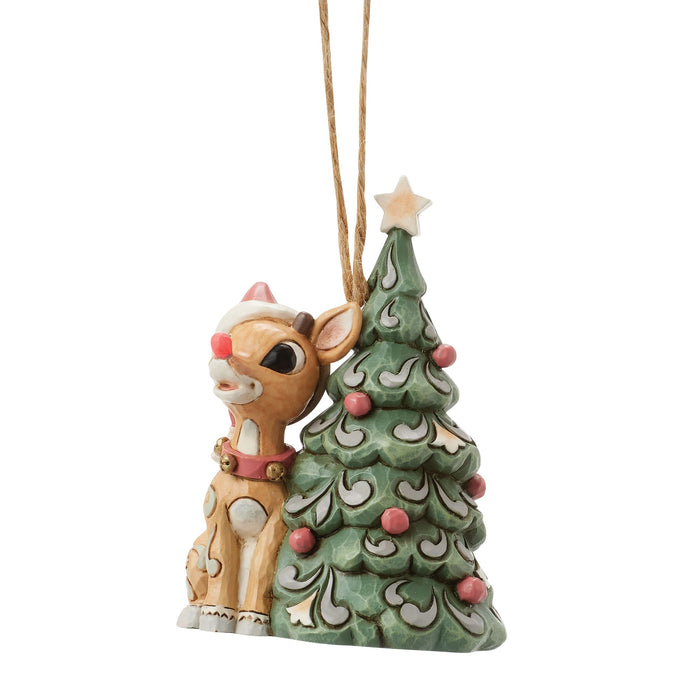 Woodland Rudolph with Tree H/O