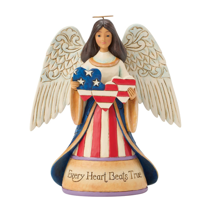 Patriotic Angel with Heart Fig