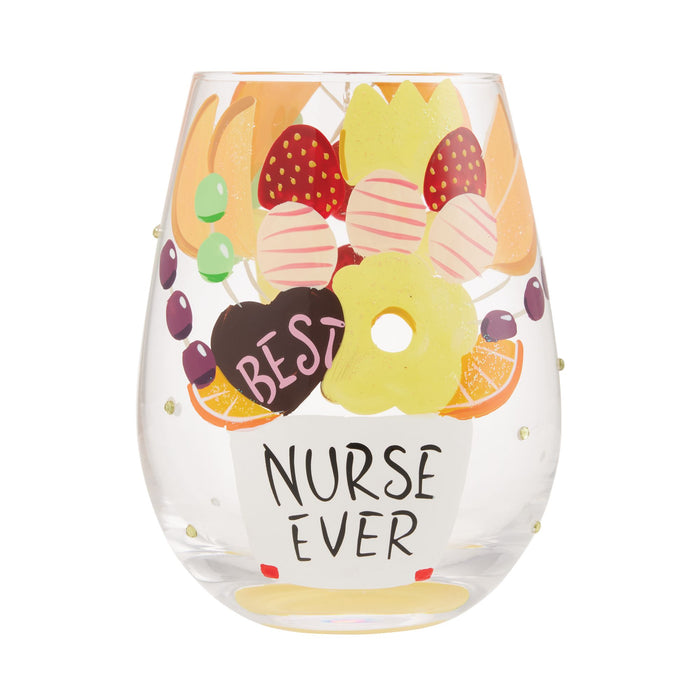 Best Nurse Stemless Wine Glass