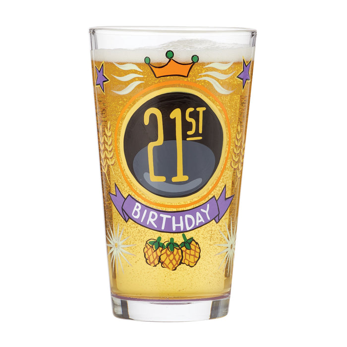 21st Birthday Pint Glass