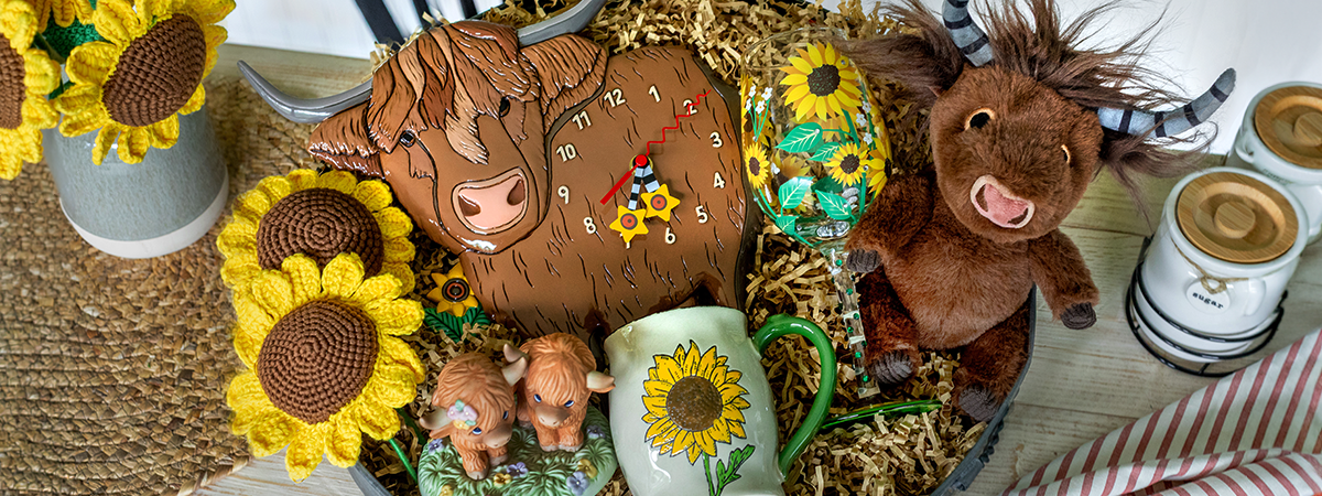 Cow Gift Basket