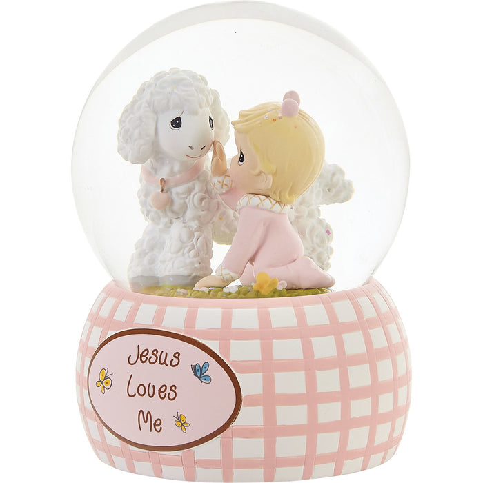 Baby Girl with Lamb Waterball