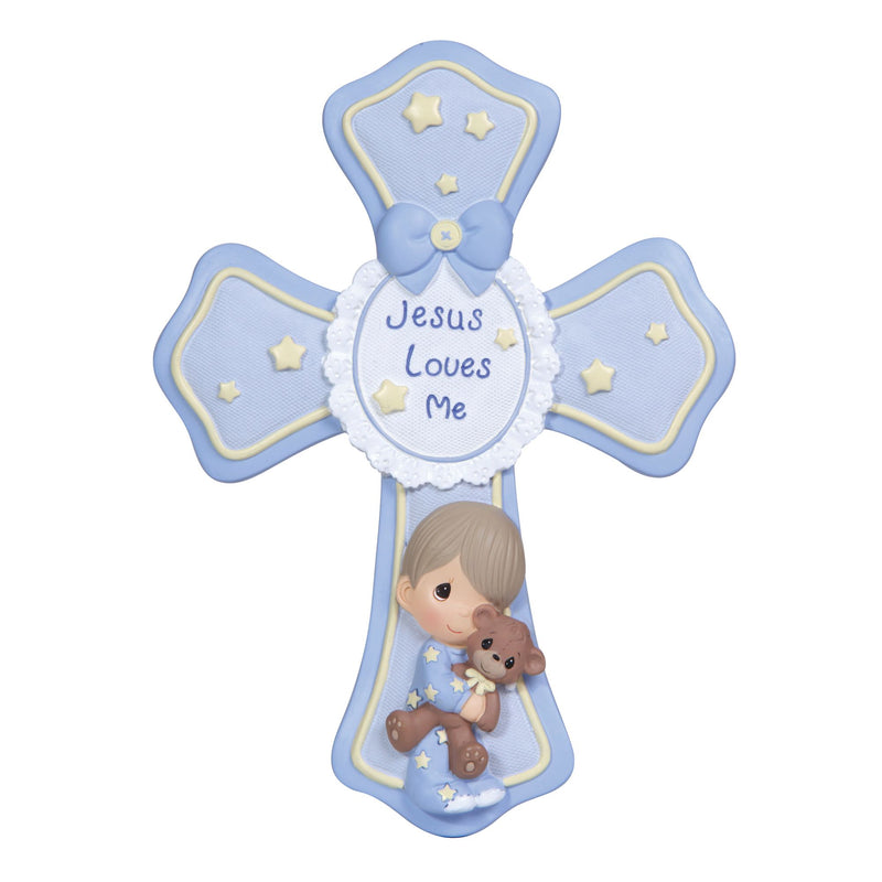 Boy With Teddy Cross