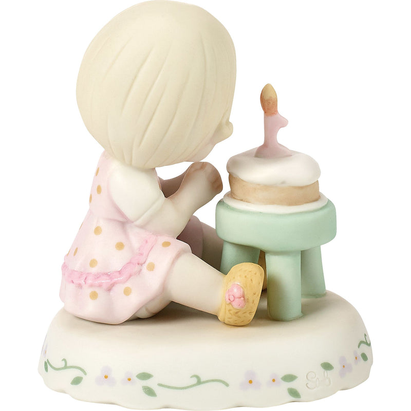 Girl With Cake Age 1 Figurine