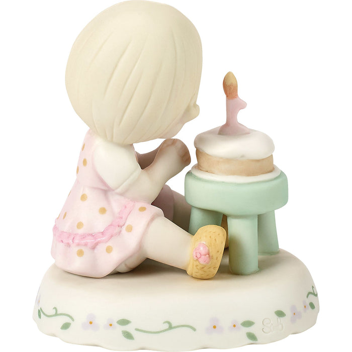 Girl With Cake Age 1 Figurine
