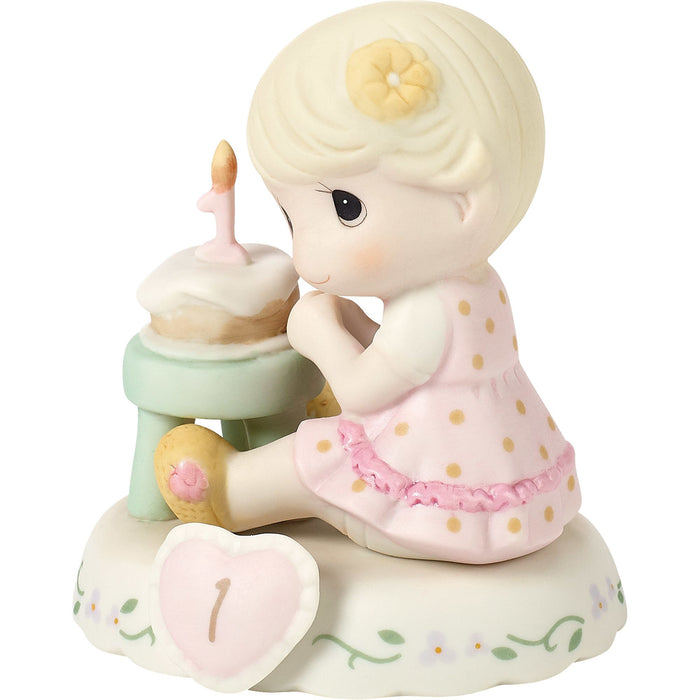 Girl With Cake Age 1 Figurine