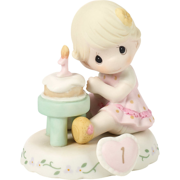 Girl With Cake Age 1 Figurine